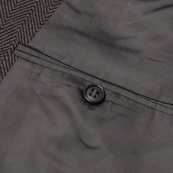 Gruppo GFT (Italy) 60s Virgin Wool Herringbone Weave Ivy League Sport Coat : L - Picture 7 of 14